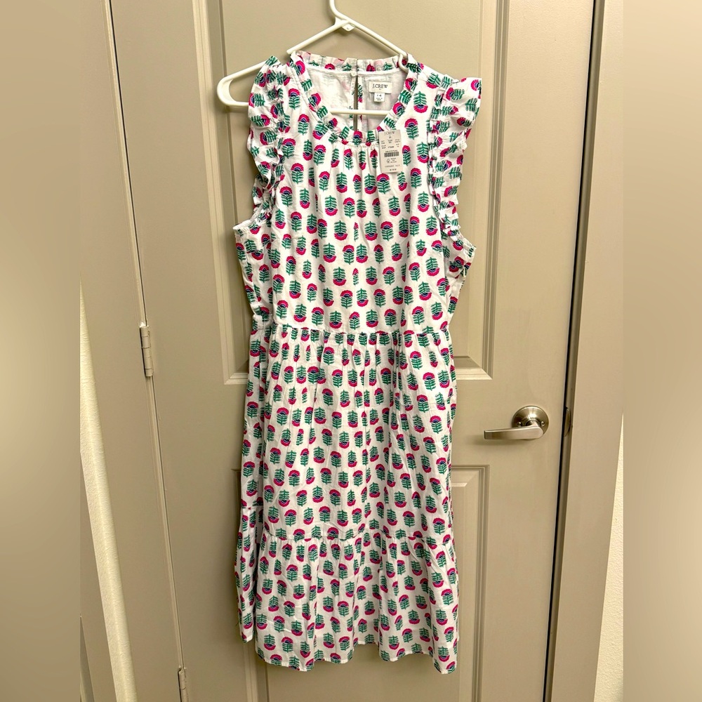 J Crew Factory Midi Dress NWT Size 14